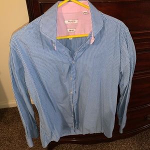Blue stripped button down